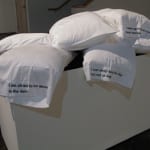 Michael Buitron Untitled (2006) Embroidered pillowcases 20 x 30 inches each