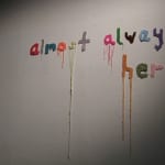 Lacey Jane Roberts Almost Always Here (2009) Hand knit yarn Dimensions variable