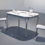 Hilary Schwartz Untitled Sugar, table, dishes, silverware, napkins, glasses 60" x 36" x 33" 2009